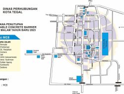 Malam Tahun Baru, 23 Jalan di Kota Tegal Ditutup