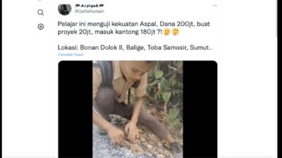 Tayangan video pelajar kelupas aspal