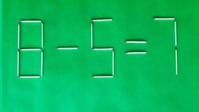 Berikut ini permainan tes IQ soal matematika dengan membuang dua batang korek api pada gambar.