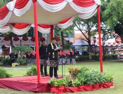 Upacara Hari Jadi Brebes ke-345, Pj Bupati Sambutan dengan Tiga Bahasa