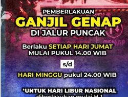 Siang Ini di Jalur Puncak Bogor Diberlakukan Ganjil Genap