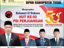 Selamat Hari Ulang Tahun Partai Demokrasi Indonesia Perjuangan – DPRD Kab. Tegal