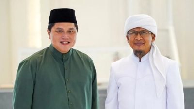 Unggah Foto dengan Aa Gym, Netizen Komentari Erick Thohir Ketuai PSSI