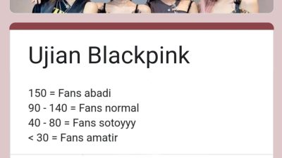 Jangan Ngaku BLINK Kalau Belum Lolos Ujian BLACKPINK, Cobain Yuk!