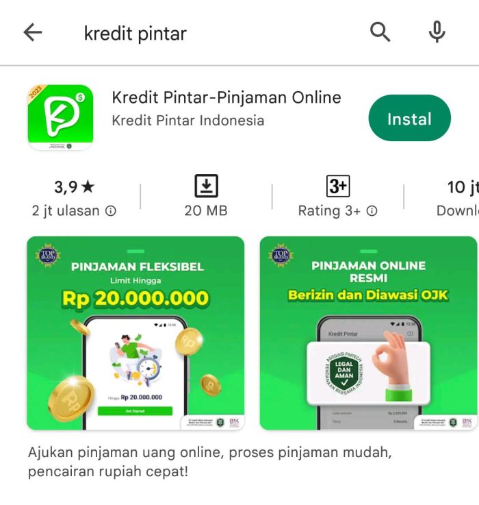 pinjol bunga ringan