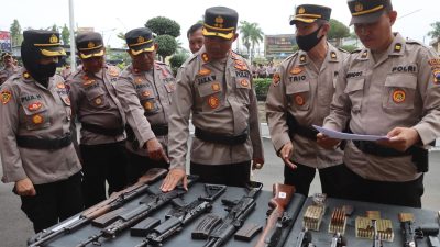 Apel Almatsus, Kapolres Tegal Kota Pastikan Senjata Siap Digunakan Setiap Saat