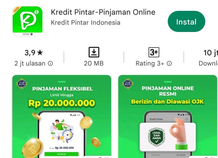 Aplikasi Kredit Pintar OJK