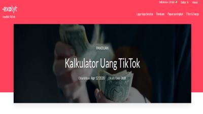 Cara Menghitung Pendapatan dari TikTok, Pakai Exolyt Aja