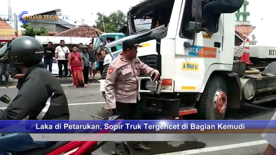 Laka di Petarukan, Sopir Truk Tergencet di Bagian Kemudi