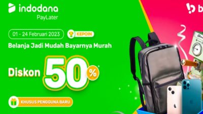 Kode promo Indodana pinjol 2023 diskon hingga 50 persen.