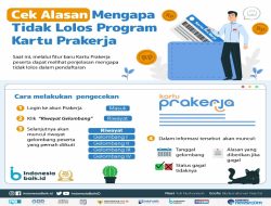 Penyebab Gagal Lolos Kartu Prakerja  2023. Begini Cara Daftar Ulang Kembali Prakerja