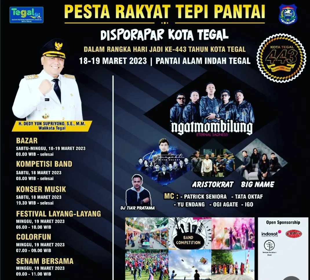 Pesta rakyat tepi pantai