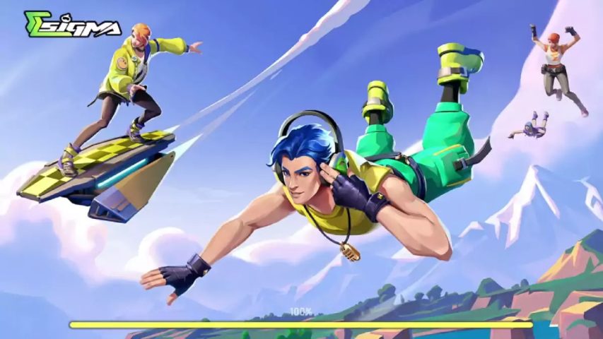 Karakter game Sigma Battle Royale asli.
