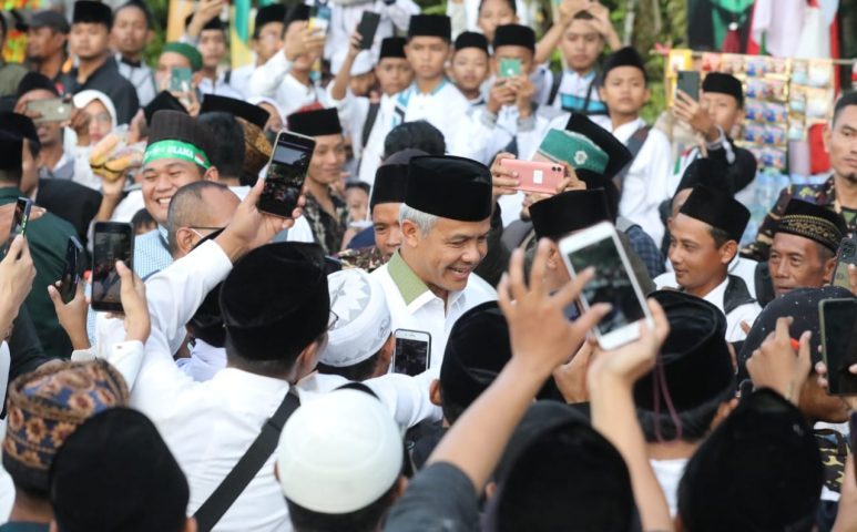 Kehadiran Ganjar curi perhatian nahdliyin.