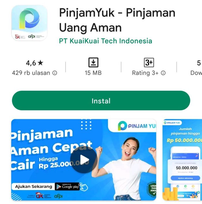 Pinjaman bunga rendah OJK
