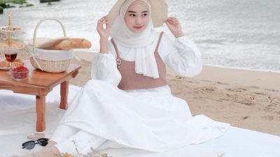 Outfit of The Day Hijab Pantai