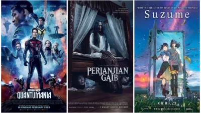 Jadwal bioskop Tegal hari ini Jumat 10 Maret 2023 ada film terbaru.