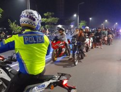 Operasi Malam Mingguan, Polisi Amankan 425 Sepeda Motor Berknalpot Bronk